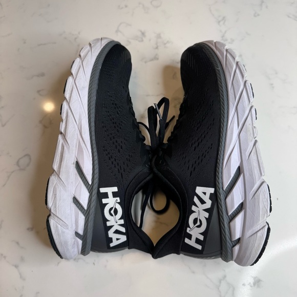 Hoka Women's Clifton 7 Black Running Walking Shoes Size 8.5 - Picture 13 of 14